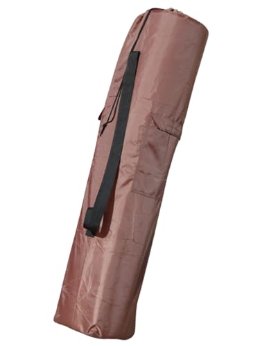 43"x9"x9" (Brown, L) Replacement Bag for Folding Camping Chair, Camp Chairs, Hammock, Yoga Mat, Beach Chair, Umbrella, Tent Bag 420D Oxford Polyester Fabric w/Side Pockets - color: Brown, size: Large 43"x9"x9"