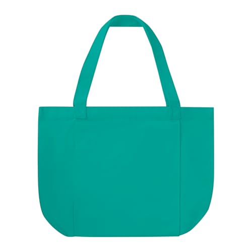 Starsouce Yoga Mat Bag Lightweight Foldable Canvas Tote with Side Sleeve Large Pocket Yoga Mat Carrier for Gym Travel Beach - color: Teal