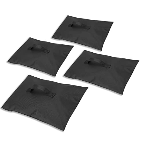 VISEMAN 4PCS Sports Net Sandbags, Weighted Anchor Bags for Baseball & Golf Nets,Soccer Goals, Hockey Nets - style: Black×4PCS