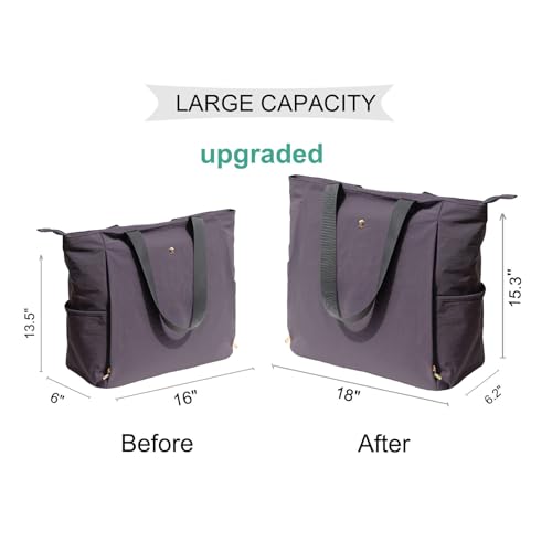 ESVAN Yoga Mat Bag Yoga Tote Carrier Shoulder Bag Carryall Tote for Office,Yoga,Pilates,Travel,Beach and Gym - color: Nylon Dark Gray