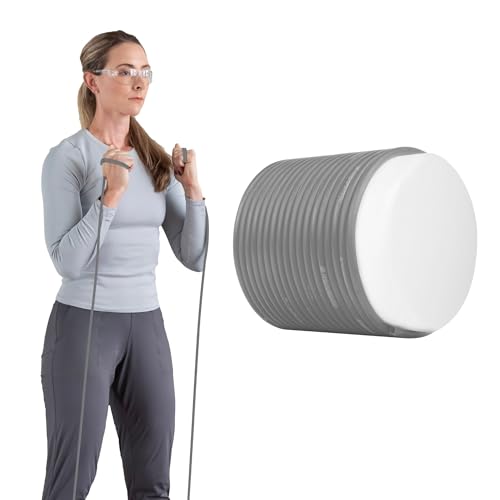 THERABAND Resistance Tubing, Exercise Band, Physical Therapy, 25' - color: Level 6 / Super Heavy - Silver, size: 25 Foot