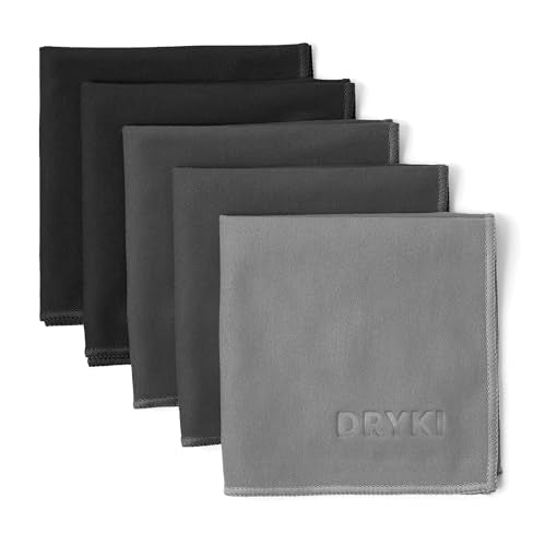 DRYKI Pocket-Sized Sweat Towels - Original Sweat Absorbing Handkerchiefs - color: Greyscale
