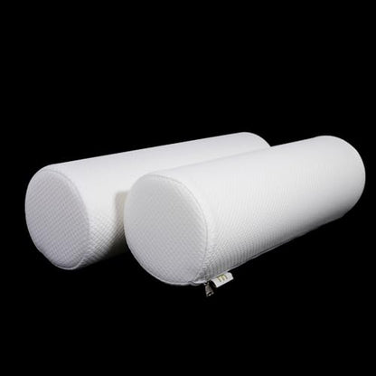 2 Pack Round Massage Table Bolster Pillow Pad, Bolster Pillow, Round Pillows, Suitable for Earthlite Massage Table (White, 5.9''x19.6'') - color: White, size: 5.9''x19.6''
