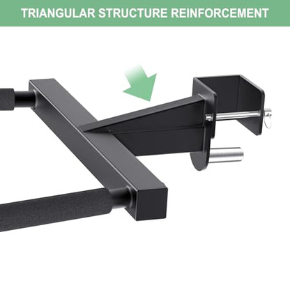 SELEWARE Squat Rack Attachment for Power Cage with 5/8" or 1" Holes - color: A: Dip Bar Attachment(3x3 Rack, 5/8 & 1" hole)