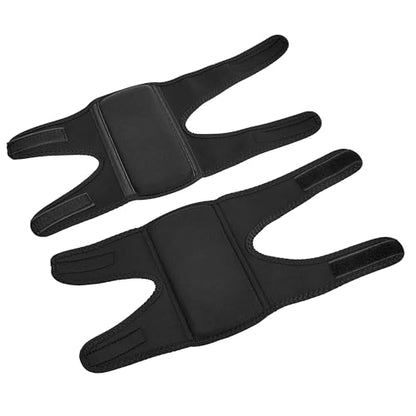 Amazon Basics Over/Under Knee Pads with Foam Padding for Kneeling, Indoor and Outdoor Use, 8.5", One Size, Black, 1 Pair