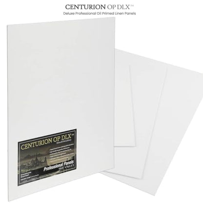 Centurion Deluxe Professional Oil Primed Linen Canvas Panels - 18"x18" - 3 Pack of Linen Canvases for Painting, Artwork and More - size: 18"x18"