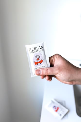 Herban Essentials Yoga Mat Wipes,Lavender & Essential Oil Cleaner 20 Count