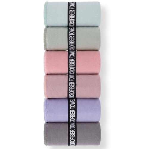 Colorful Microfiber Workout Towels, Quick Dry, Highly Absorbent, Odor Free for Women & Men, 31.5"x15.7" Gym Sweat Towels for Gym, Yoga, Running, Swimming - color: Morandi Color