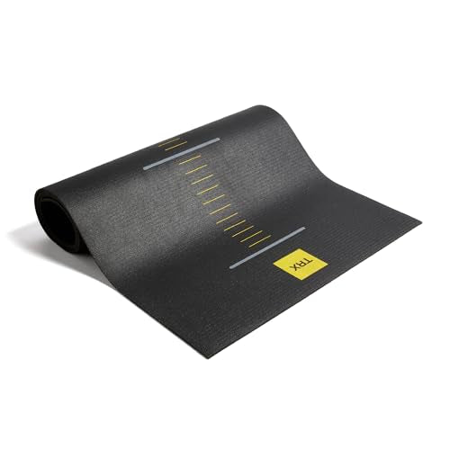 TRX Suspension Training Mat - Non-Slip Gym Mat, Black, 72" x 24"