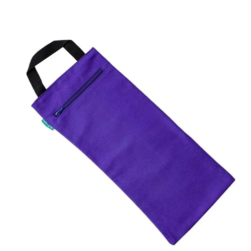 HealthAndYoga(TM) Yoga Sand Bags - Double Bag with Inner Waterproof Bag - Prop for Adding Weight and Support (Purple) - color: Purple