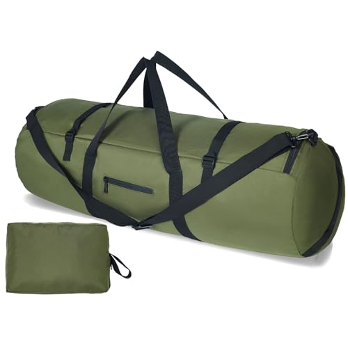 Arxus Duffle Bag 30L/50L/90L Long Travel Bag for Baseball Bat Tent Large - color: Green, size: 50L