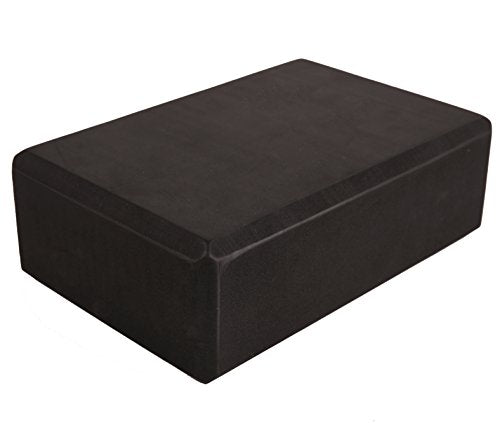 EXERZ Yoga Blocks 2 pack, Gym Blocks, Exercise Workout Fitness Bricks, Pilates Stretch Handstand Non-Slip - color: Black