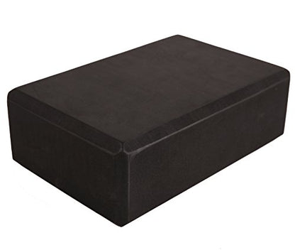 EXERZ Yoga Blocks 2 pack, Gym Blocks, Exercise Workout Fitness Bricks, Pilates Stretch Handstand Non-Slip - color: Black