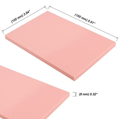 MOUYAT 10 Pack 4 x 6 Inch Pink Rubber Carving Blocks, Rubber Linoleum Block Stamp for Printmaking, Soft Rubber Crafts, DIY Craft Project - color: Pink, size: 4x6 Inch 10 PCS