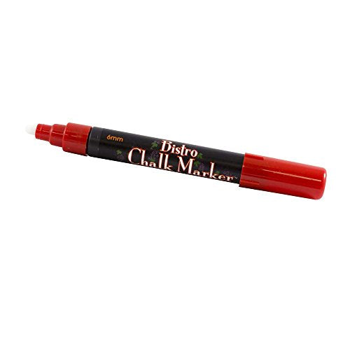 JAM PAPER Dustless Erasable Chalk Markers - Broad Point Liquid Chalk Marker - Red - 2/Pack - color: Red