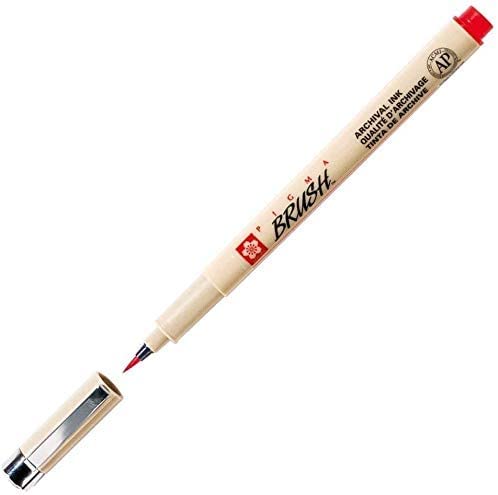 Sakura Pigma Brush 8 Color Set Water based pigment with brush nib