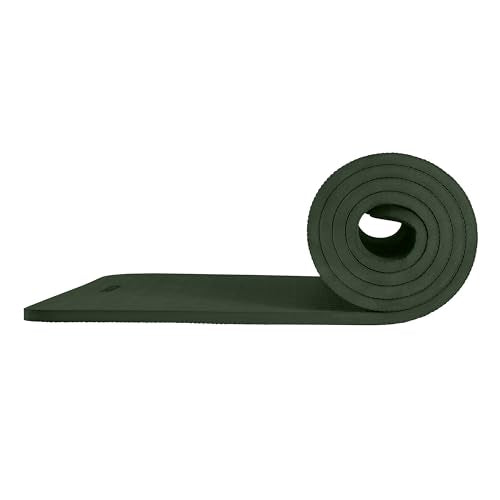 Retrospec Zuma 1/2" Yoga Mat Non Slip Exercise Mat For Pilates, Workout | 72x24x1/2", Gym Mat, Yoga Mat Strap, TPE Yoga Mat, Eco Friendly, Elastic Memory Foam, Moisture Resistant, BPA, Latex Free - color: Wild Spruce