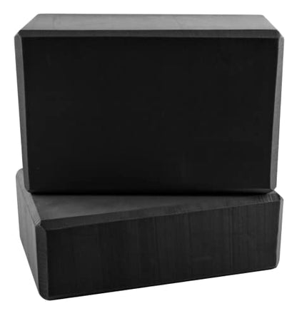 4-Pack High-Density EVA Yoga Blocks (9”x6”x4”) – Non-Slip, Supportive Foam Blocks for Stretching, Balance, Pilates & Home Workouts