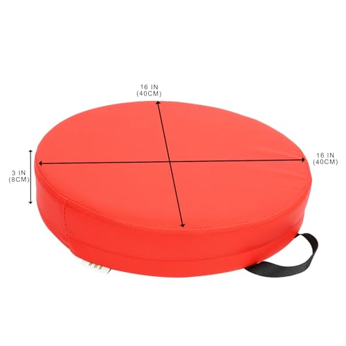 6 Pcs Flexible Seating, Waterproof Floor Cushions Easy to Clean and Carry,16''x16''x3'' Soft Seat Cushion for Learning Sitting Daycare Chair Yoga and Meditation (PU Leather) - color: Leather-a, size: 16 x 16 x 3 Inches