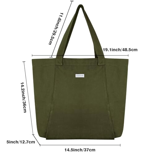 Yoga Mat Bag for Women, Pure Cotton Canvas Yoga Tote with Wet/Dry Pocket, Bottle Holder & Inner Zipper Pocket, Yoga Mat Carrier Bag for Pilates, Gym, Travel, Beach - color: Green