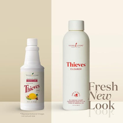 Thieves Household Cleaner | 14.4 oz | Plant-Based Multi-Surface Solution Infused with Essential Oils | Dilute for Floors, Carpets, Glass, Counters, Appliances, and General Home Cleaning - size: 14.4 Fl Oz (Pack of 1)