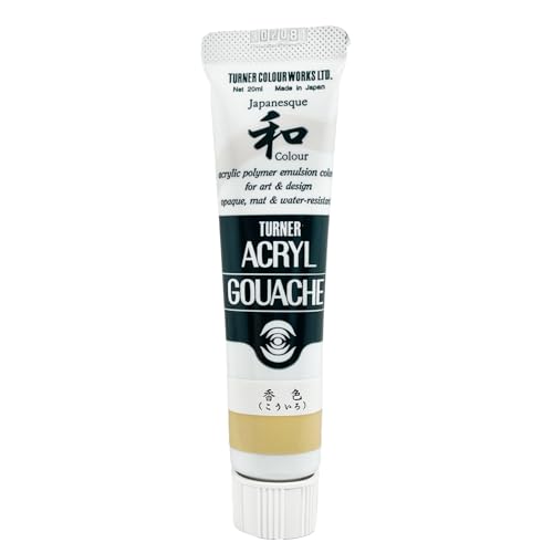 Turner Colour Works Acryl Gouache Artist Acrylic Paint - Single 20 ml Tube - Japanesque Beige - color: Japanesque Beige, size: 0.7 Fl Oz (Pack of 1)