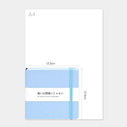 5x5" Sketchbook,Pocket Hardcover Notebooks,Sketch Books for Drawing Writing | 80gsm Blank Pages,96Sheet/192Pages,PU Leather Cover,Portable Small Size for Sketching,Diary Memo Planner.Blue - color: A-PU-blue