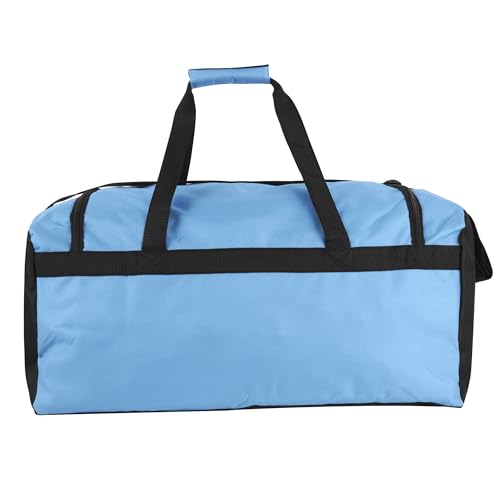 40 Liter, 22 Inch Reflective Duffle Bag with Shoulder Strap for Men, Women, Travel - color: Light Blue
