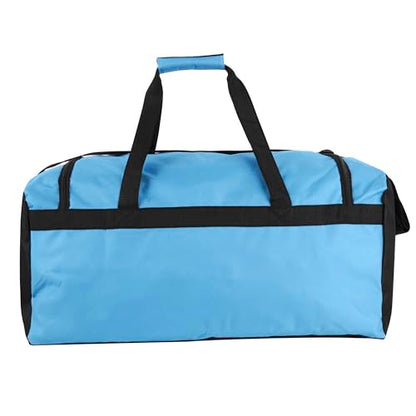 40 Liter, 22 Inch Reflective Duffle Bag with Shoulder Strap for Men, Women, Travel - color: Light Blue