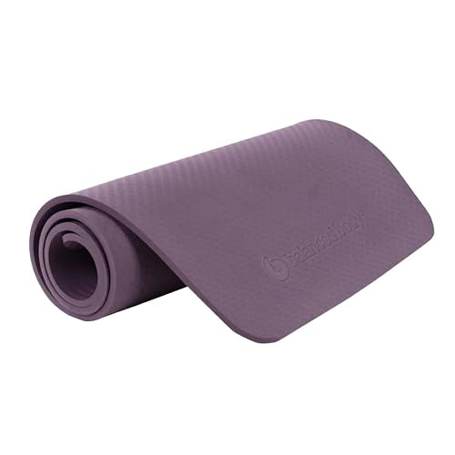 EcoWise Pilates Mat, Purple, Balanced Body Yoga and Floor Exercise Mat | Non-slip exercise mat for Pilates, yoga, or floor workout routines. - color: Purple