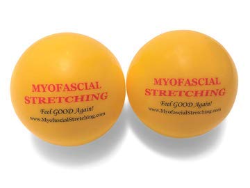 Four Inch Inflatable Balls for Myofascial Release, self Treatment and Stretching. (2 Count)