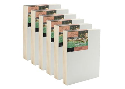 DaVinci Wood Panel Ultra Smooth Gesso Panels 2' Panel (Single) 5x7' - 6 Pack