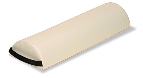 EarthLite Massage Bolster Pillow Half Jumbo, 29in Length x 9in Width x 4.5in Height - color: Vanilla Crème