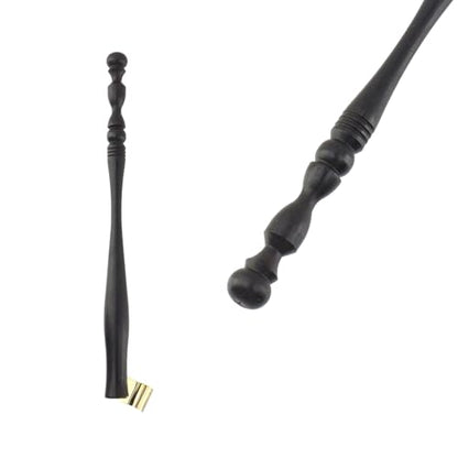 2pcs Oblique English Calligraphy Dip Pen Nib Holder, Black | with Multi-Fit Brass Flange, Wooden Ink Pen, Oblique Pointed Pen Nib Holders, for Drawing, Signing, Painting, Writing - color: Black