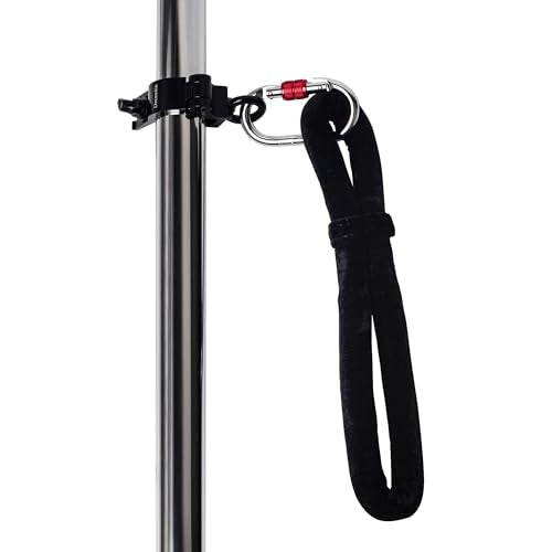 Dreamlin Dance Pole Hanging Clamp for Pole Dancing Accessories and Aerial Silks Silkii Equipment Grip for Flying Pole Dance Swivel Aerial Yoga for Home - color: Black set-2