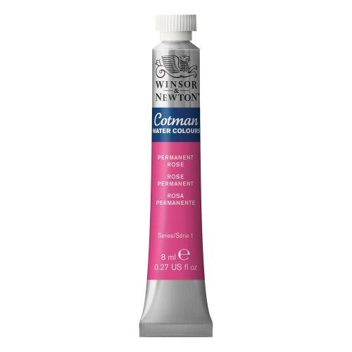 Winsor & Newton Cotman Watercolor Paint, 8ml Tube, Permanent Rose | Introductory Watercolor made with Fine Art Pigments, Perfect for Beginners, Lightfast & Permanent, Good Tinting Strength - color: Permanent Rose, style: 0.27-oz Tube