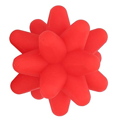 Diohce Spiky Massage Ball, Acupoint Physical Massage Balls, for Foot Massage, Deep Tissue Massage Ball, Point Plantar Fasciitis Relief (Red)