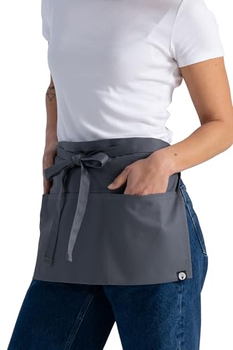 Chef Works Unisex Waitress Apron - color: Grey