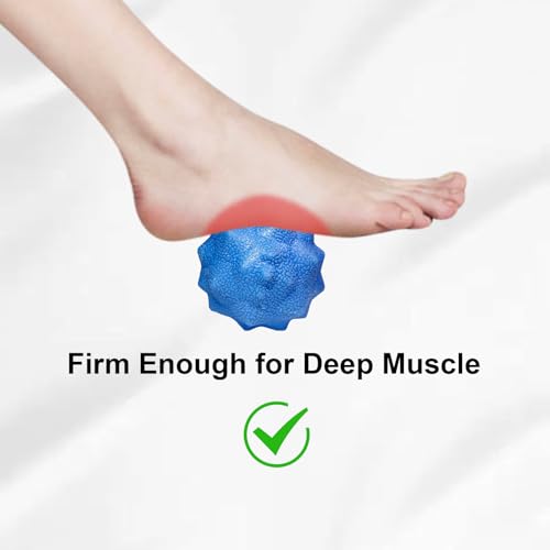 Foot Massage Ball, Pain Relieve from Plantar Fasciitis, Massage Tool for Tight Muscles and Sore Feet, Restore Foot Massage Roller, Myofascial Release - color: 2 Large Massage Ball