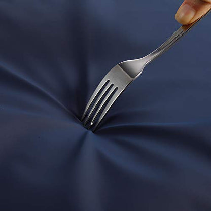 Waterproof Rubber Vinyl Apron 41.5" Heavy Duty Work Apron Durable with Adjustable Bib Apron for Dishwashing,Grooming 2Packs(no pocket) - color: Blue-no Pocket-2p