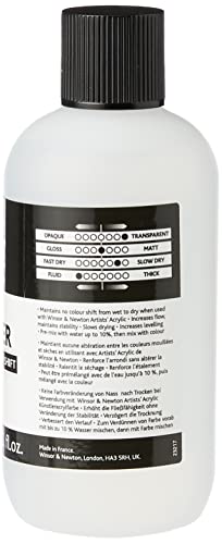 Winsor & Newton Professional Acrylic Medium, Flow Improver, 125ml | Reduces surface tension to improve paint flow, minimize brush marks, and support fine detail without thinning color. - color: Flow Improver, style: 125ml (4.2-oz)