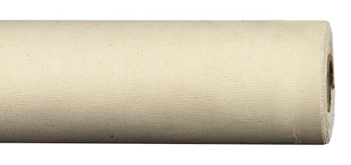 Creative Mark Spectrum Universal Unstretched Cotton Canvas Roll - 72" x 6 Yards 12 oz (14.5 oz Primed) Double Primed, Rich White Acid-Free Acrylic Priming, Canvas Rolls for Painting