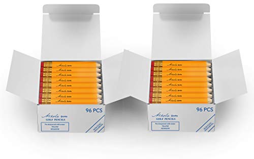 Mini Golf Pencils with Erasers, 192-Count, #2 HB Bulk - size: 96 Count (Pack of 2), style: Golf Pencils With Eraser