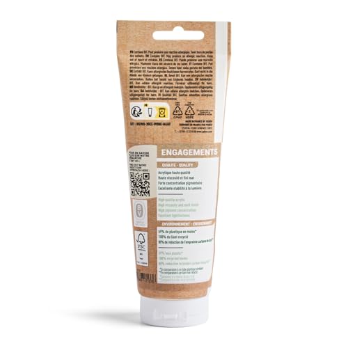 PEBEO Origin Acrylics 120ml Matte Acrylic Paint, Titanium White | The covering white - strong highlights and clean opaque passages; high-viscosity matte acrylic in a 120 ml eco-tube. - color: Titanium White