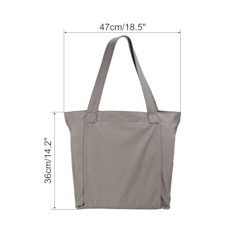PATIKIL Yoga Mat Bags, Yoga Tote Carrier Shoulder Bag with Mat Pocket Carryall Canvas Tote Yoga Gym Bags - color: Grey