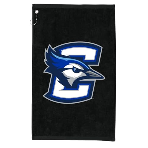 Sport Your Gear Creighton Blue Jays Golf Bag Towel - Officially Licensed - Athletic Logo - Ultra-Absorbent, Grommet Attachment, Keeps Clubs & Hands Dry - color: Creighton Navy