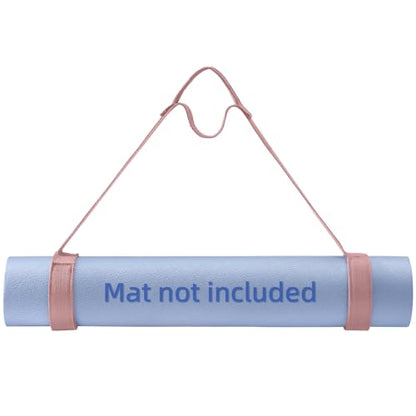 Trilancer Yoga Mat Strap with Hook and Loop Closure - Mat Not Included - color: Pink