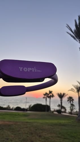 Pilates Ring, 12.6 Inch Fitness Circle for Women, Pilates Equipment for Home Workouts, Inner Thigh Exerciser, Core, Arm & Leg Toner, Magic Circle Exercise Ring with Soft EVA Foam Handles, Purple