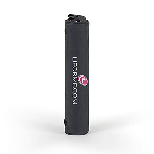 Liforme Yoga Pad - Revolutionary Alignment System, Advanced Non-Slip Grip | Eco-friendly, Non-Toxic, Sweat-Resistant, 4.2mm thick pad for knee, elbow and hand support during Yoga, Free Yoga Bag - color: Gray