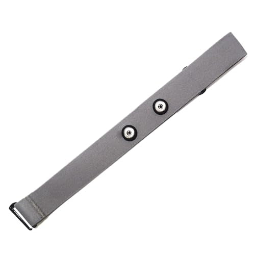 FITCENT Heart Rate Monitor Chest Replacement Strap Compatible with Polar H10 H9 H7, Adjustable Soft HR Belt Work for Polar Heart Rate Sensor Garmin HRM200 - color: Gray